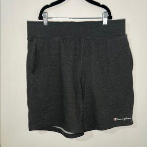 Champion Gray Sweat Shorts Lightweight Adjustable Waist
